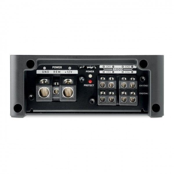 FOCAL FPX4.800 4-channel Compact Amplifier, D Class, 4 x 120W RMS (4Ω), 4 x 185W RMS (2Ω), 2 x370W (4Ω bridged) -FPX4.800