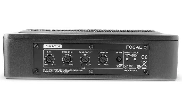 Focal Isub Active 8" Ultra Compact Amplified Subwoofer -ISUB ACTIVE