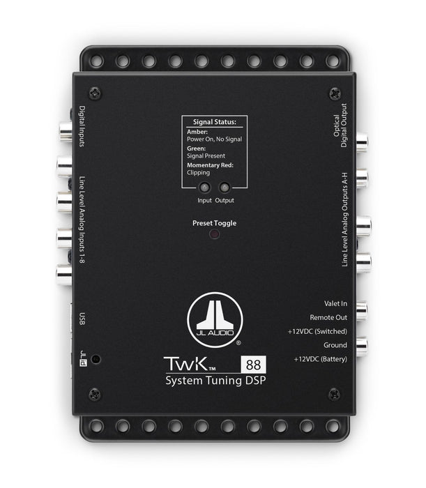 JL Audio TWK-88 System Tuning DSP controlled by TüN software, 8-channel Analog & Digital Inputs / 8-ch. Analog Outputs