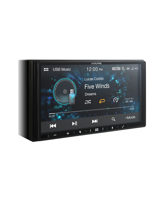 Alpine 7” Apple CarPlay / Android Auto / FLAC / MP3 / WMA / AAC / Bluetooth-iLX-W650E