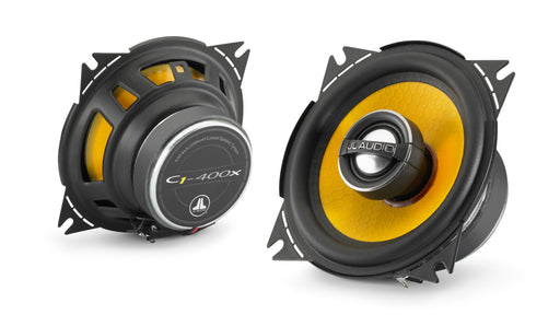 JL AUDIO Coaxial Speaker System: 4" (100 Mm) Woofer, 0.75" (19 Mm) Aluminium Dome Tweeter (Sold As Pair) -C1-400x