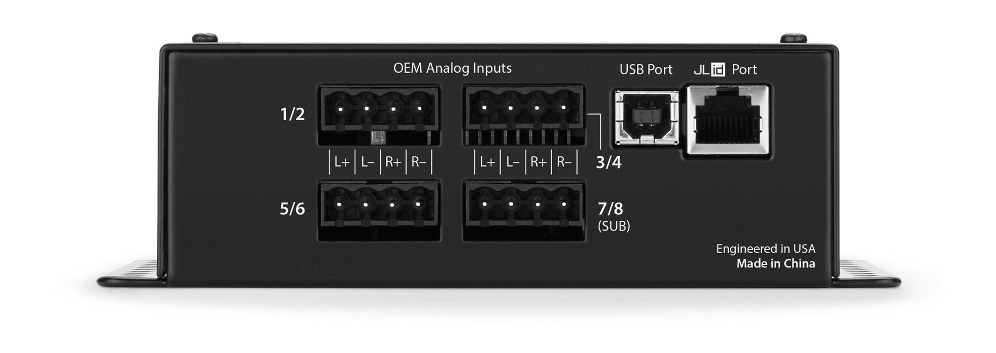 JL AUDIO Oem Integration Dsp With Automatic Time Correction & Digital Eq (8-Channel Inputs/2-Channel Stereo Rca Outputs/1 Digital Optical Output) -FIX-82