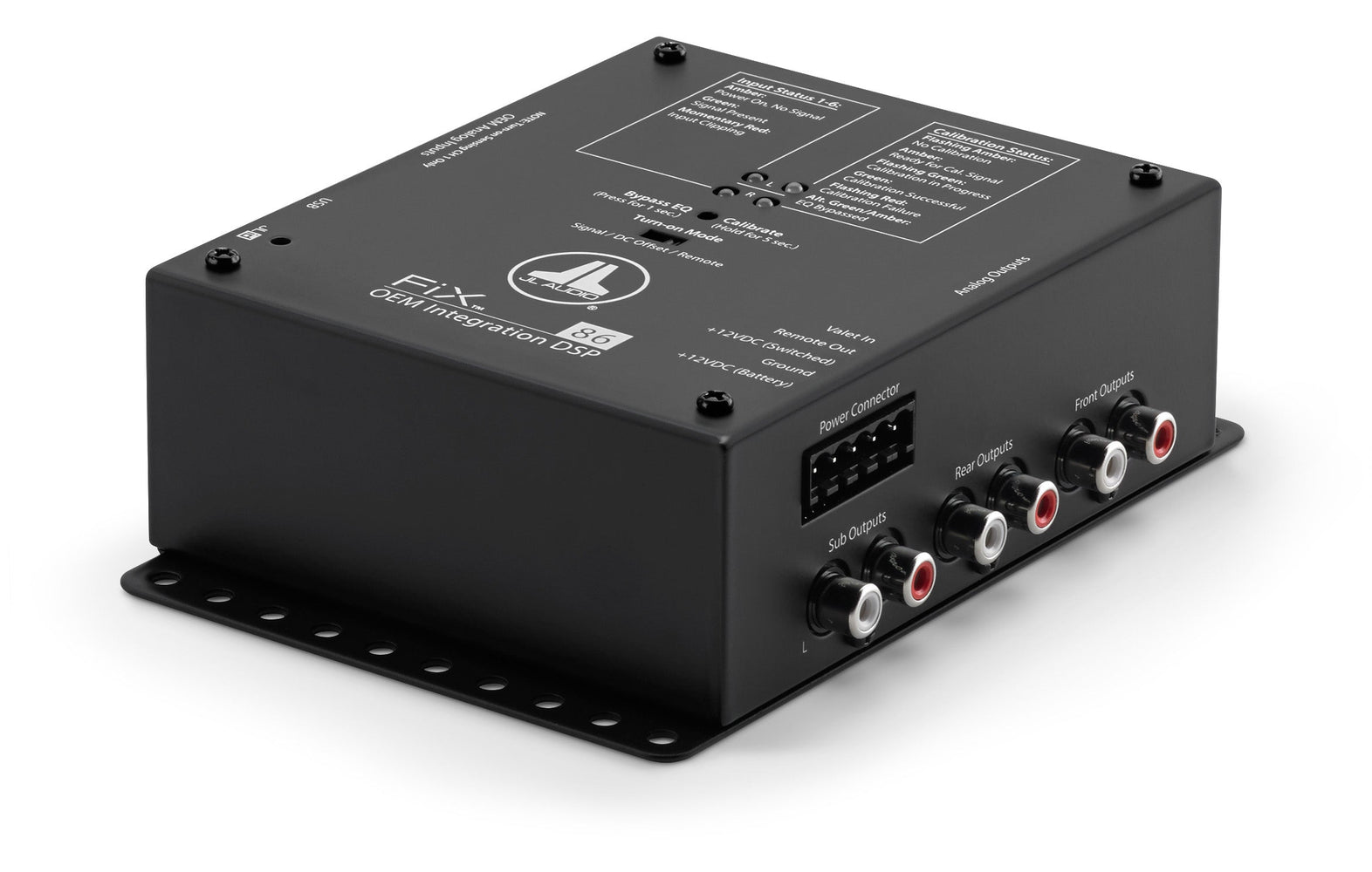 JL AUDIO Oem Integration Dsp With Automatic Time Correction And Digital Eq (8-Channel Inputs/4-Channel Stereo + 2 Subwoofer Rca Outputs) -FIX-86