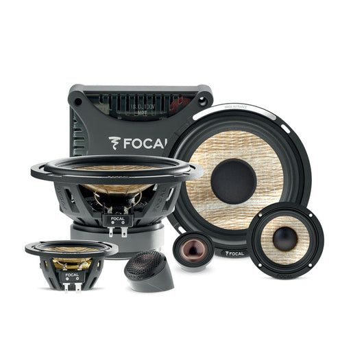 FOCAL 16.5Cm (6”) & 8Cm (3”) 3-Way Component Kit -PS165F3E