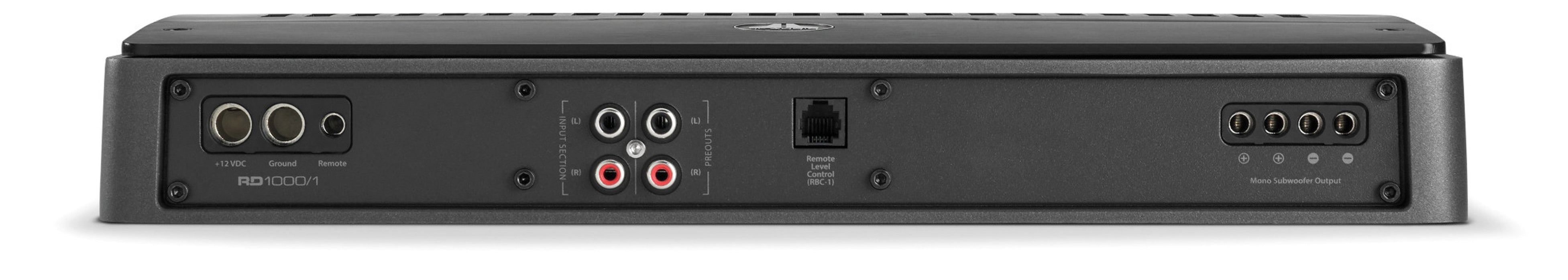 JL AUDIO Monoblock Class D Subwoofer Amplifier, 1000 W X 1 @ 2 Ω / 600 W X 1 @ 4 Ω – 14.4V -RD1000/1