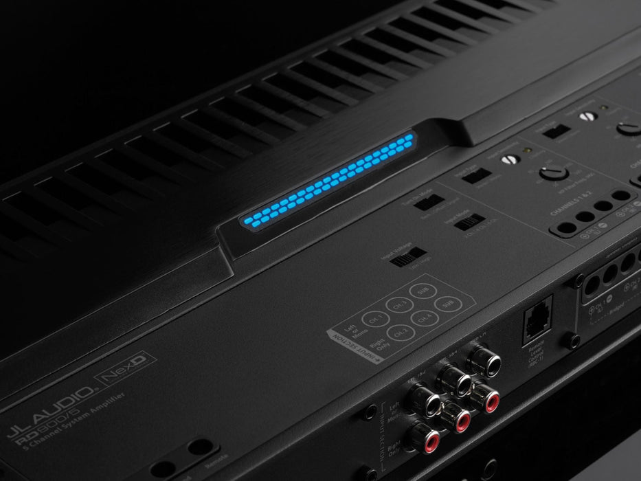 JL AUDIO 5-Channel Class D System Amplifier, 70 W X 4 @ 4 Ω + 500 W X 1 @ 2 Ω – 14.4V -RD900/5