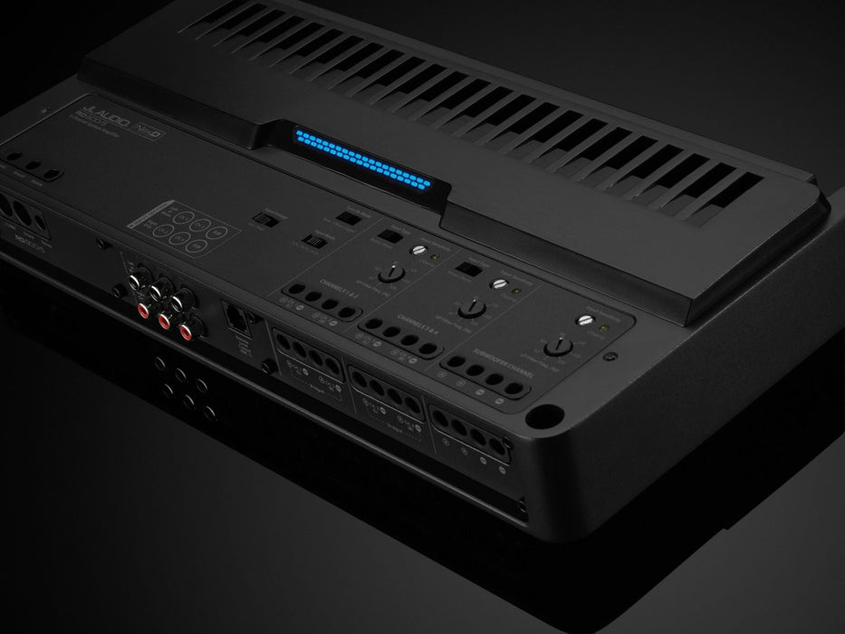 JL AUDIO 5-Channel Class D System Amplifier, 70 W X 4 @ 4 Ω + 500 W X 1 @ 2 Ω – 14.4V -RD900/5