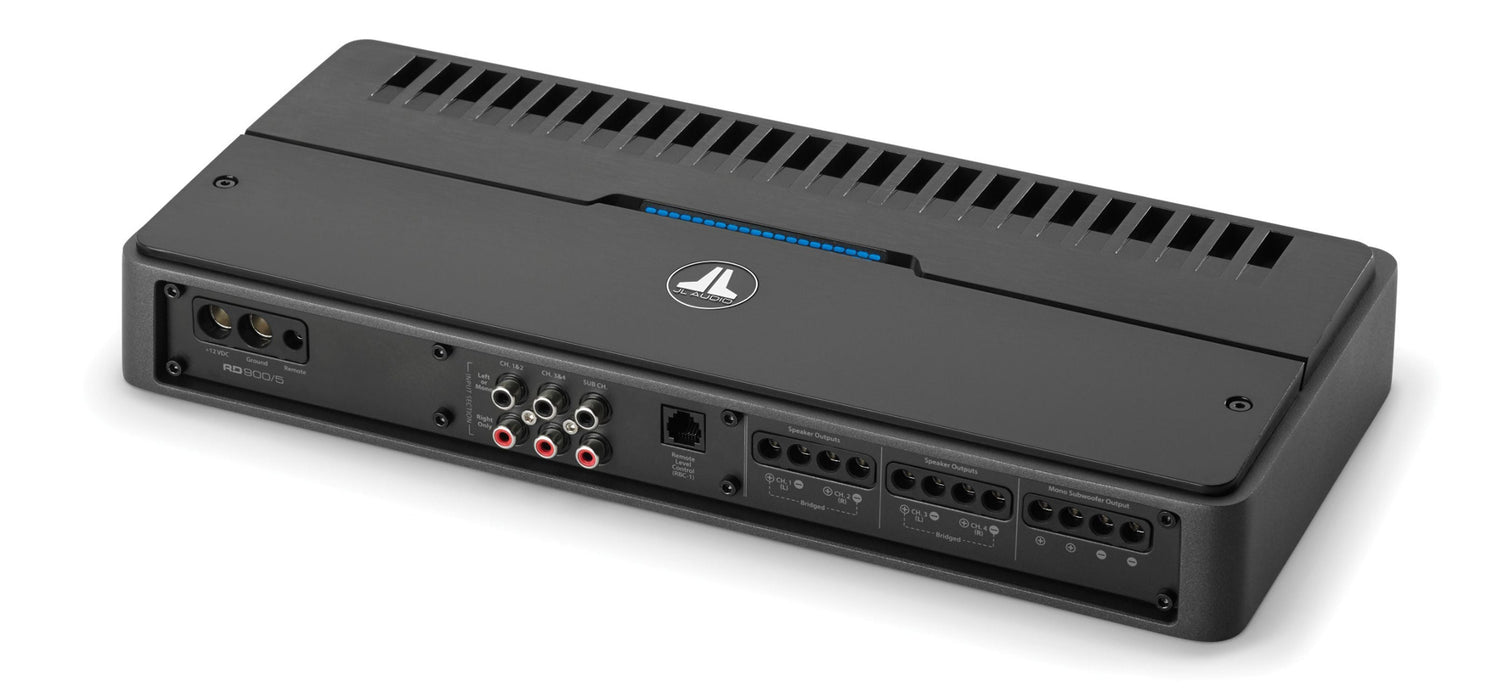 JL AUDIO 5-Channel Class D System Amplifier, 70 W X 4 @ 4 Ω + 500 W X 1 @ 2 Ω – 14.4V -RD900/5