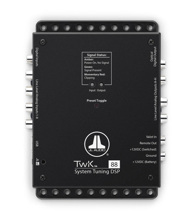 JL AUDIO System Tuning Dsp Controlled By Tün Software, 8-Channel Analog & Digital Inputs / 8-Ch. Analog Outputs -TWK-88