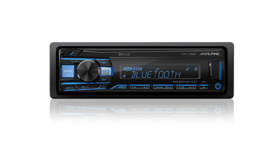 Alpine UTE-73EBT Digital Media Receiver with Bluetooth® / USB / AUX / iPod® and iPhone® / FLAC / TuneIt