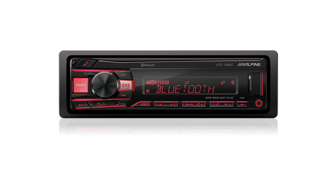 Alpine UTE-73EBT Digital Media Receiver with Bluetooth® / USB / AUX / iPod® and iPhone® / FLAC / TuneIt