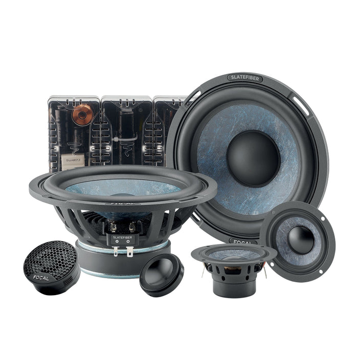 FOCAL 165 SF3 6.5" Slatefiber 3-Way Component Speaker Kit - 165 SF3