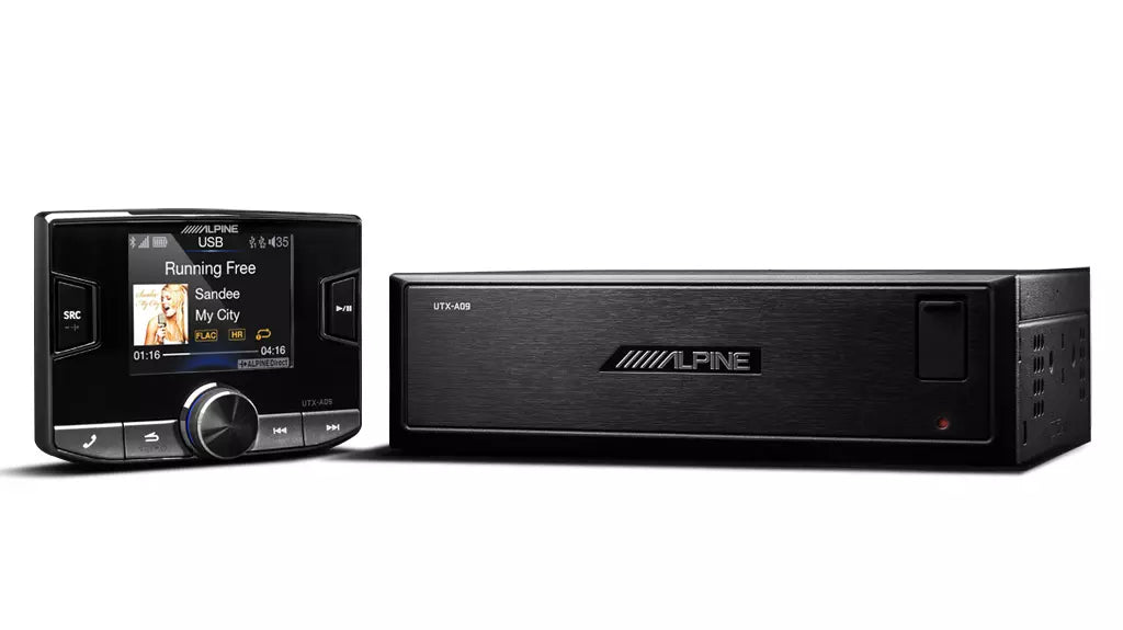 Alpine Hi-Res Audio Digital Media Player With Usb / Radio /  Bluetooth Audio & Handsfree -UTX-A09PRO