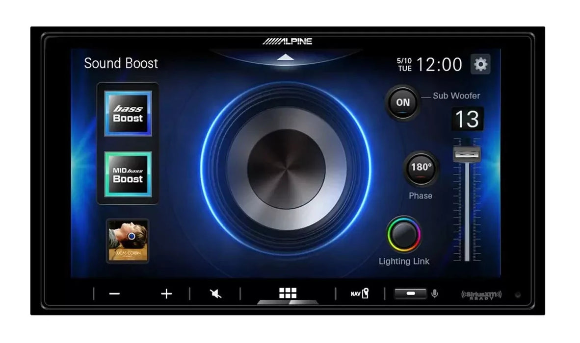 Alpine 7" Audio Visual Receiver With Wired Apple Carplay -Ilx-W670A