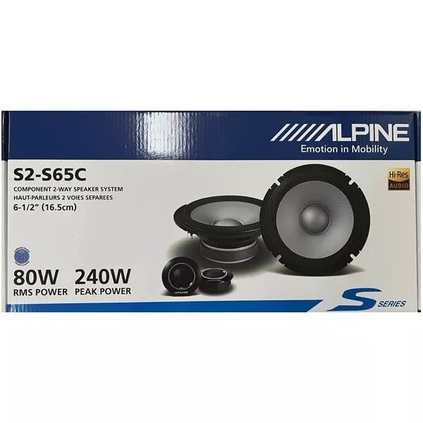 Alpine S2-Series 6.5" Component Speakers-S2-S65C