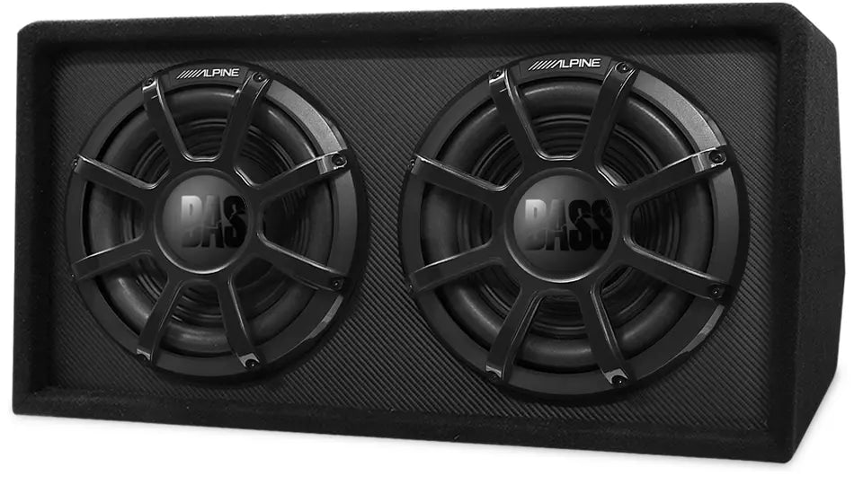 Alpine Bass Line Series 12" Dual Subwoofer Enclosure-Sbw-D12S4