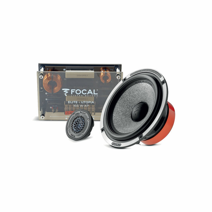 FOCAL 6.5” Utopia 2-Way Component Kit With Crossovers, Bi-Amp Capable, 2 Ohm, 60Hz-40Khz | -165W-XP