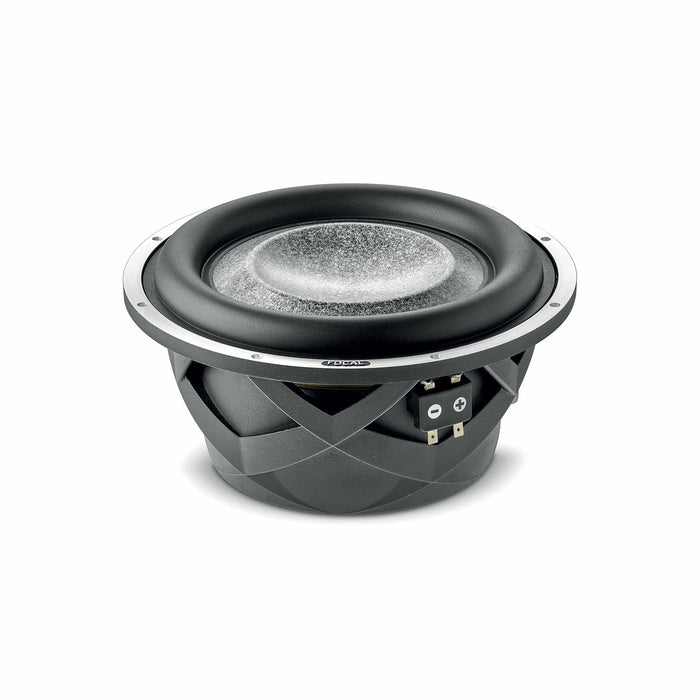 FOCAL 10” Subwoofer Utopia M, 400W Rms Dual 4Ohm, For Sealed Only Enclosure 10-15L, 25Hz - 800Hz 10WM 10” (each)