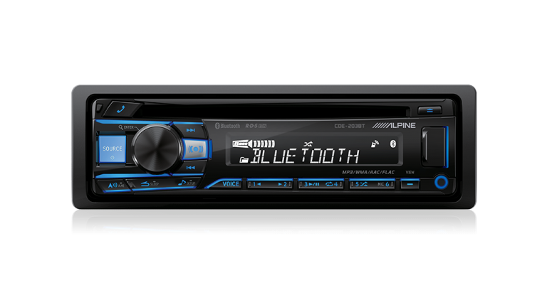 Alpine CDE-203BT CD RECEIVER WITH BLUETOOTH / AUX / USB / FLAC