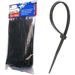 Aerpro CT140 3.6mm x 140mm Cable Ties (Pack of 125)