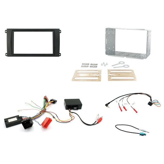 Aerpro FP8311K Double DIN Facia Kit for Porsche Cayenne (Black)