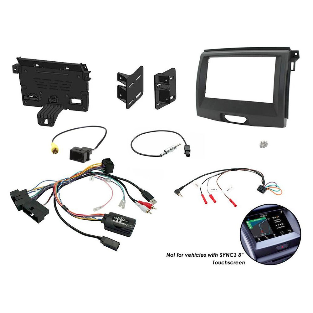 Aerpro FP9129K Double DIN Facia Kit for Ford Ranger [PX MkII & MkIII] (Black)