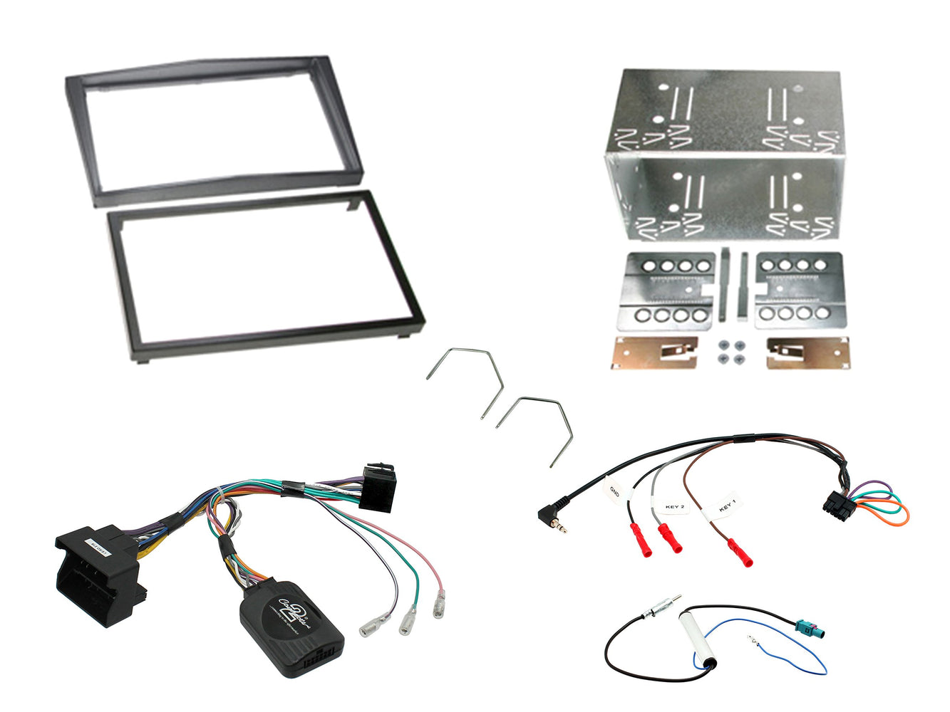 Aerpro FP9283MK Double DIN Facia Kit for Holden Astra & Captiva (Dark Silver)