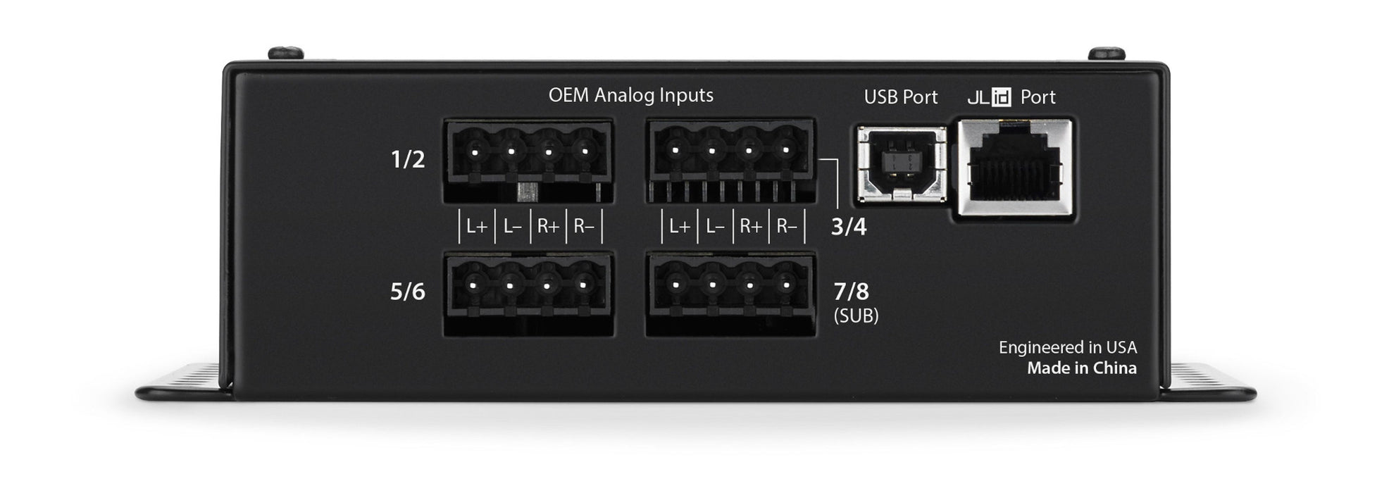 JL Audio FIX-82 OEM Integration DSP with Automatic Time Correction & Digital EQ (8-channel Inputs/2-channel Stereo RCA Outputs/1 Digital Optical Output)