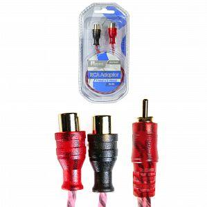 Aerpro BSXYM2F Bassix RCA Adaptor (1 Male to 2 Female Connectors)