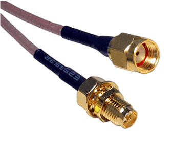 Cable RG58 15cm RP-SMA Male – SMA Female Bulkhead